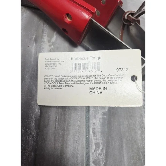 Vintage Coca Cola Barbecue Tool Set 4 Piece Fork Spatula Tongs Brush - Picture 6 of 6